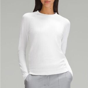 Lululemon Rest Less Pullover in White Long sleeves Top Women’s Size 4